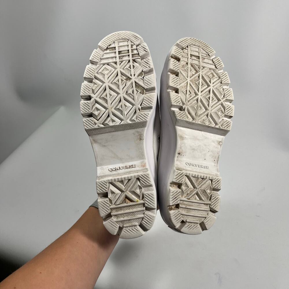 Converse Chuck Taylor Lugged High Top Sneakers 7 White Casual Classic Comfort - Picture 7 of 7